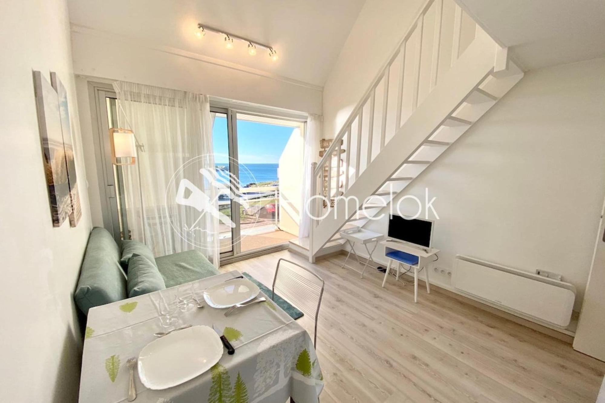 Joli appartement Top Cosy Vue mer imprenable 180 Ploemeur Extérieur photo